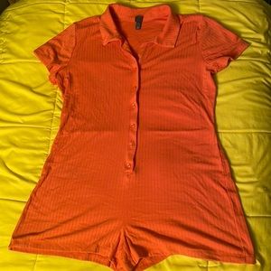 Orange romper from target worn once